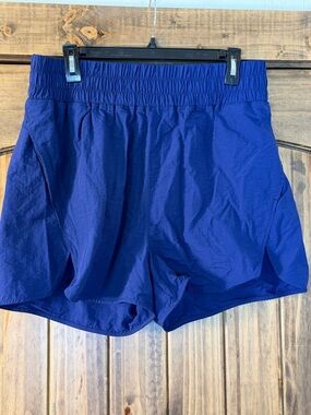Zenana Outfitters Royal Blue Athletic Shorts with Elastic Waist